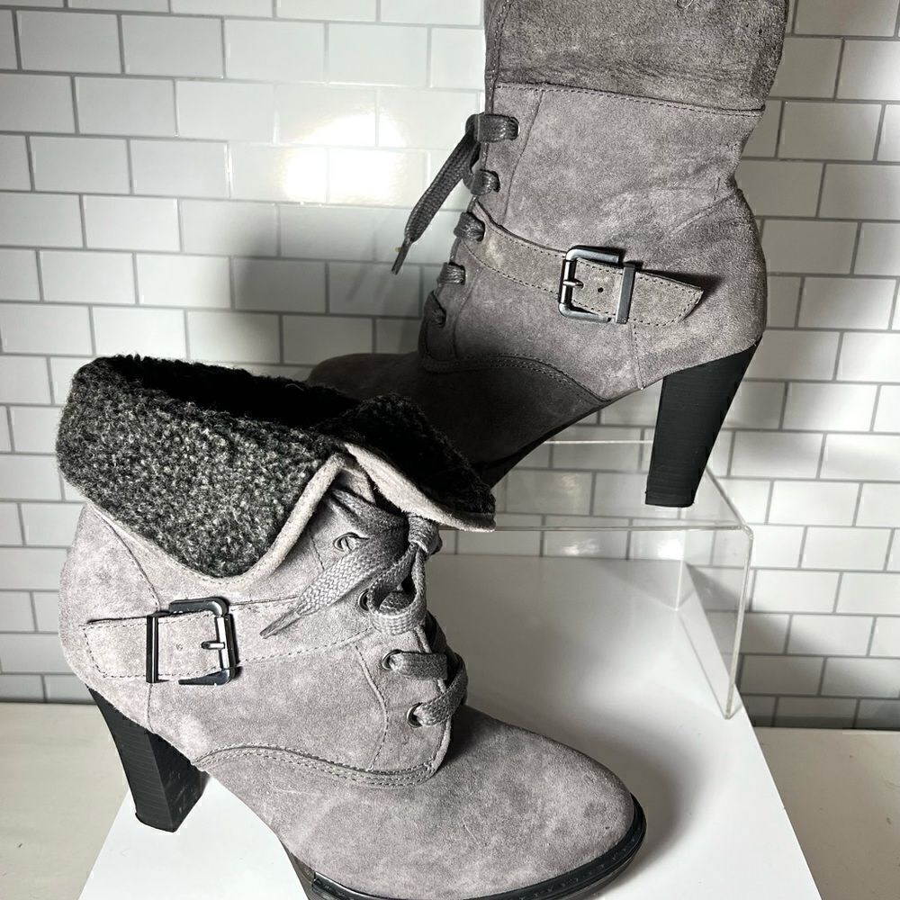 White Mountain Nubuck Suede Boots - Picture 3 of 6